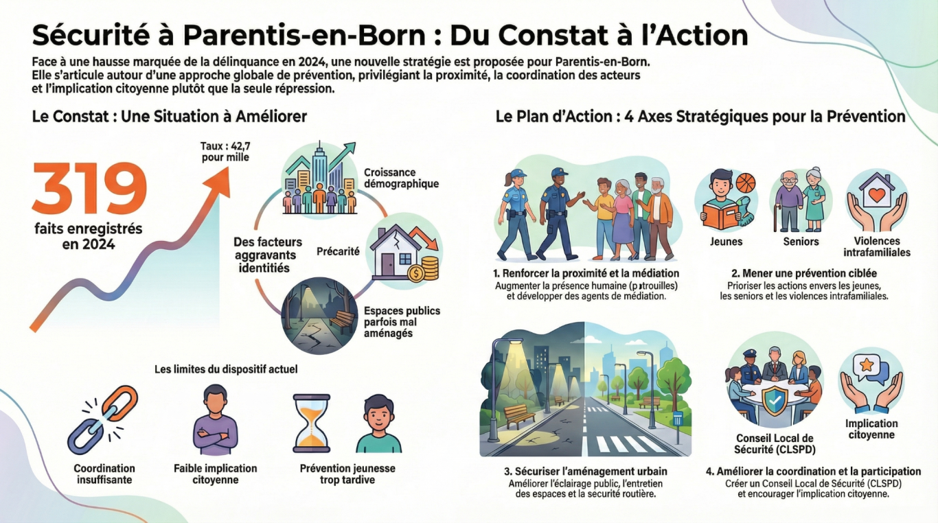 Mesures de la liste "Mieux vivre ensemble à Parentis" - Sécurité